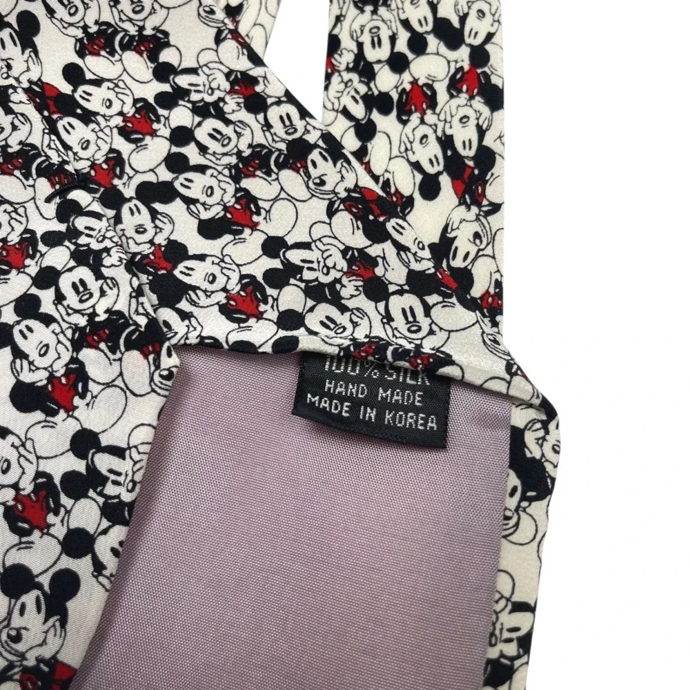 VTG Mickey Mouse‎ Men's Tie Walt Disney World  100% Silk Balancie Tie Works